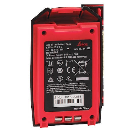 Leica Lino Battery, Li-Ion, Plastic 842427