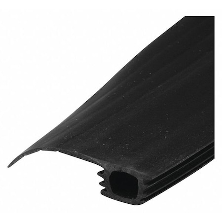 Prime-Line 7/8 in. to 1-1/2 in. x 7 ft. Black Vinyl Sliding Screen Door Weatherstrip (Single Pack) B 716