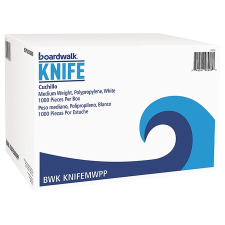 Zoro Select Disposable Knife, White, Med, PK1000 V01786