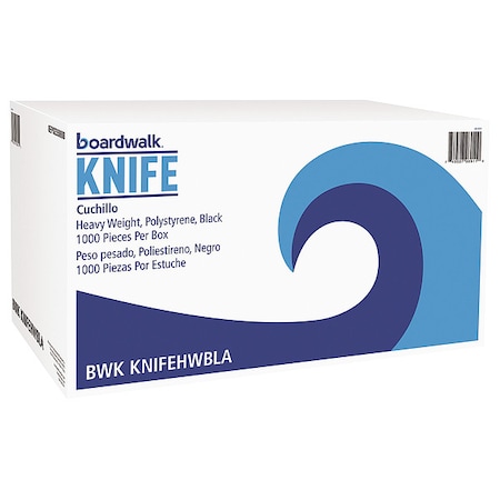 Zoro Select Disposable Knife, Black, Heavy, PK1000 BWKKNIFEHWPPBLA