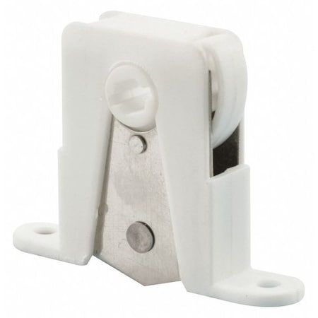 Prime-Line White Plastic Housing with Stainless Steel Sliding Screen Door Roller (2 Pack) B 751