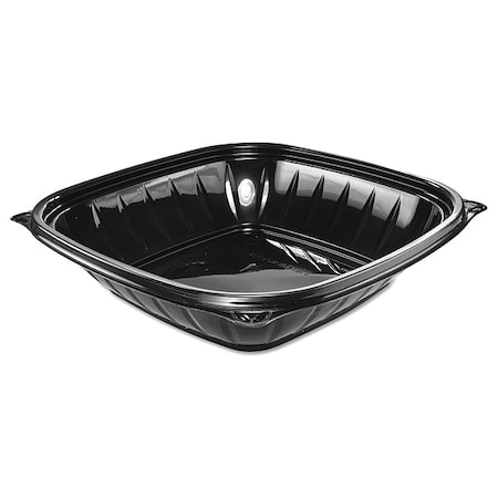 Dart Bowl, Plastic, 32 oz., Black, Square, PK252 B32SB
