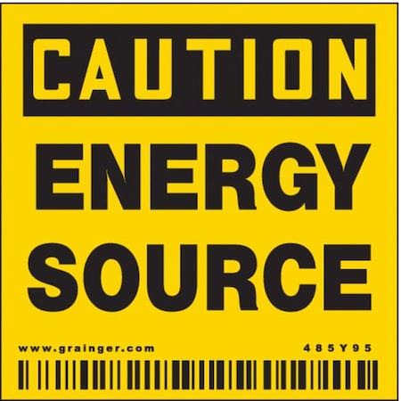 Condor Electrical Sign, 2"W, 2"H, 0.004" Thickness 485Y95