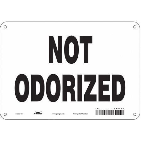 Condor Safety Sign, 7 in Height, 10 in Width, Polyethylene, Vertical Rectangle, English, 485Z73 485Z73