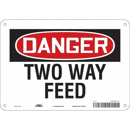 Condor Electrical Sign, 10" W, 7" H, 0.055" Thick, 485Z13 485Z13