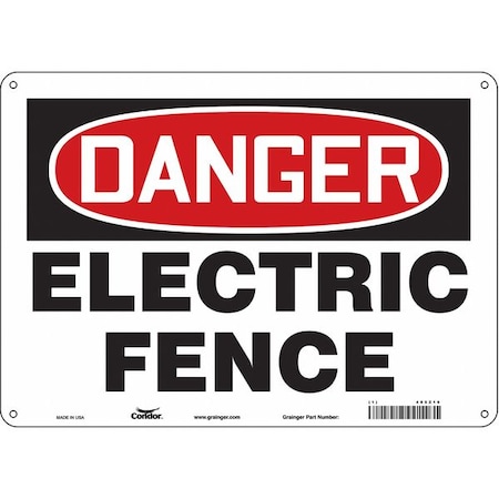 Condor Electrical Sign, 14" W, 10" H, 0.055" Thick, 485Z16 485Z16