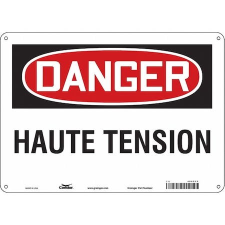 Condor Electrical Sign, 14" W, 10" H, 0.055" Thick, 485Z22 485Z22