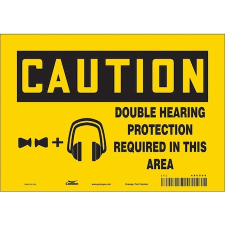 Condor Safety Sign, 7 in Height, 10 in Width, Vinyl, Vertical Rectangle, English, 486D96 486D96