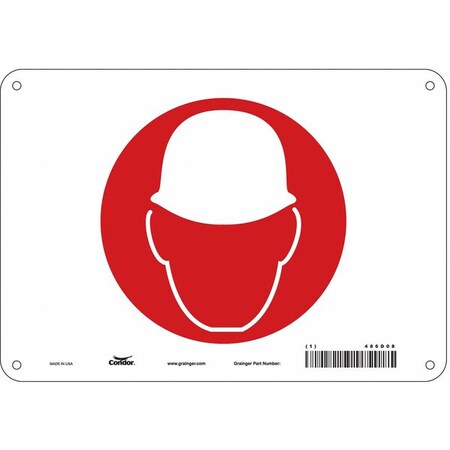 Condor Safety Sign, 7 in Height, 10 in Width, Polyethylene, Vertical Rectangle, English, 486D08 486D08
