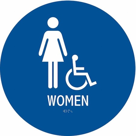 Condor WOMEN, 13 in W x 13 in H, Circle, ABS Plastic, 486G82 486G82