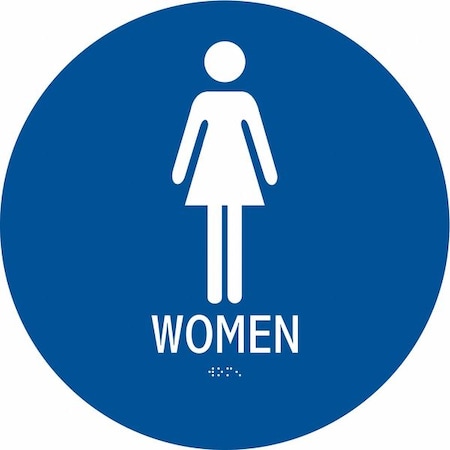 Condor WOMEN, 12 in W x 12 in H, Circle, ABS Plastic, 486G83 486G83