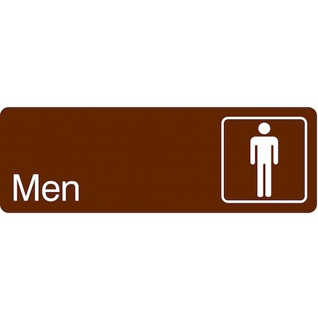 Condor MEN, 9 in W x 3 in H, Horizontal Rectangle, Acrylic, 486G94 486G94