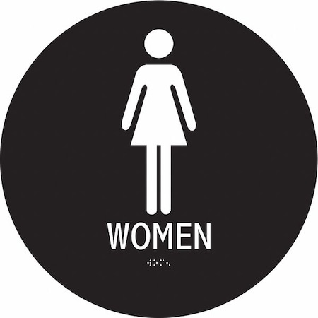 Condor WOMEN, 12 in W x 12 in H, Circle, ABS Plastic, 486G69 486G69