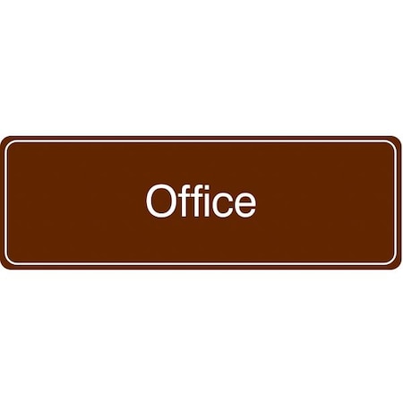 Condor OFFICE, 9 in W x 3 in H, Horizontal Rectangle, Acrylic, 486H04 486H04