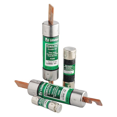 Littelfuse Midget Fuse, Time-Delay, 50A, 250V AC, Non-Indicating, 200kA at 250VAC, 20kA at 125VDC LNRK050