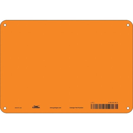 Condor Safety Sign, 10" W, 7" H, 0.032" Thickness 486U83