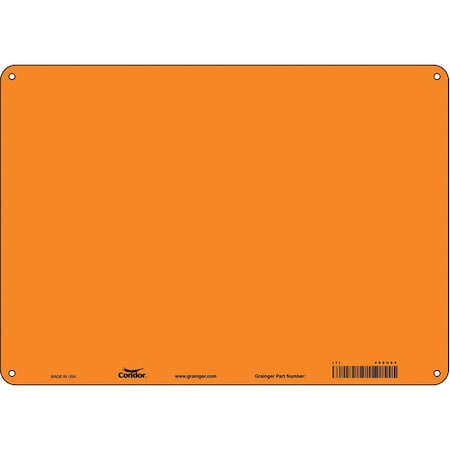 Condor Safety Sign, 14" W, 10" H, 0.055" Thickness 486U94