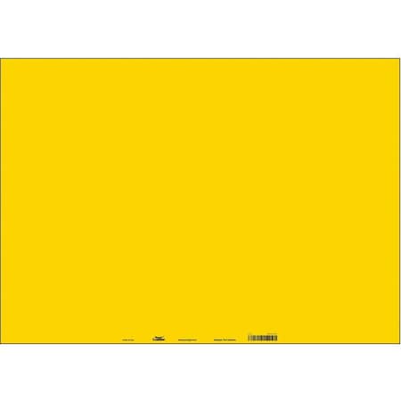 Condor Blank Sign, 28" W, 20" H, No Text, Vinyl, Yellow 486U74