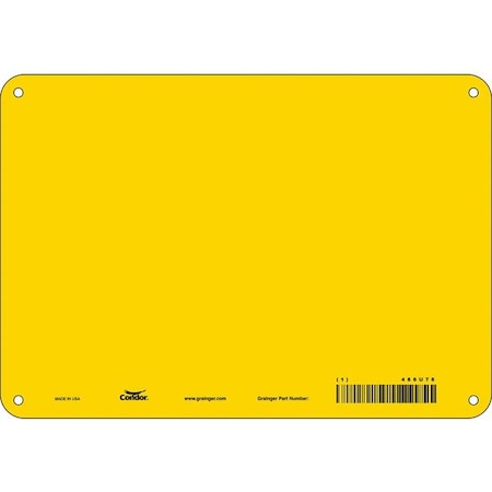 Condor Safety Sign, 10" W, 7" H, 0.320" Thick, PK10 486U76
