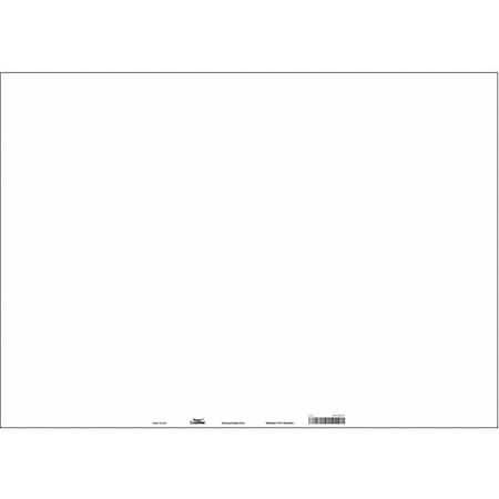 Condor Blank Sign, 28" W, 20" H, No Text, Vinyl, White 486U37