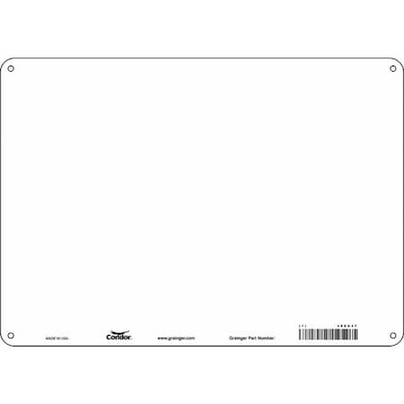Condor Blank Sign, 14"W, 10"H, No Text, Plastic, 10PK 486U47