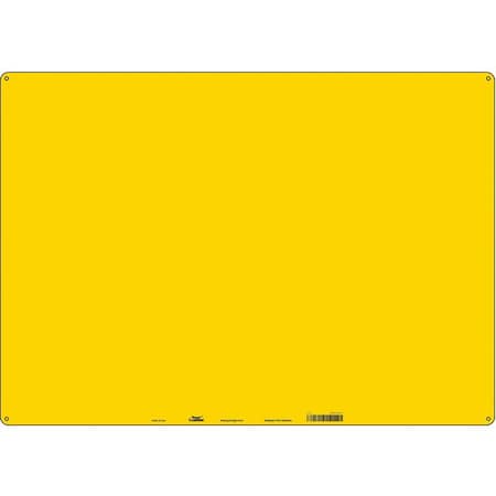 Condor Blank Sign, 28" W, 20" H, No Text, Plastic, Yellow 486U67