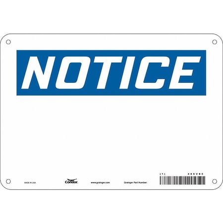 Condor Safety Sign, 10" W, 7" H, 0.032" Thickness 486V85