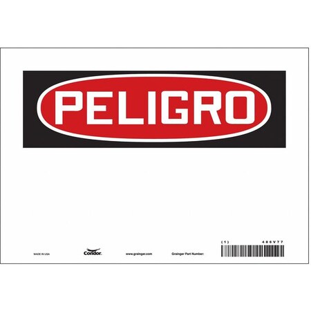 Condor Safety Sign, 10" W, 7" H, 0.004" Thickness 486V77