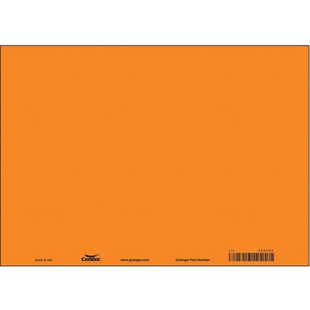 Condor Blank Sign, 10"W, 7"H, No Text, Aluminum, 10PK 486V04