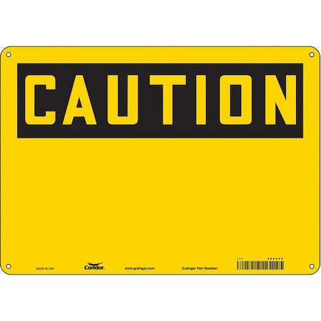 Condor Safety Sign, 14" W, 10" H, 0.032" Thickness 486V09