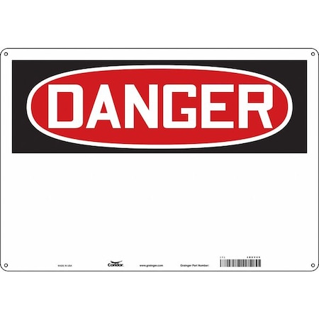 Condor Safety Sign, 20" W, 14" H, 0.032" Thickness 486V49