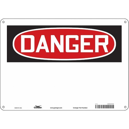 Condor Safety Sign, 14" W, 10" H, 0.055" Thickness 486V55