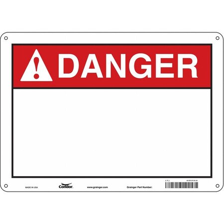 Condor Safety Sign, 14" W, 10" H, 0.032" Thickness 486V64