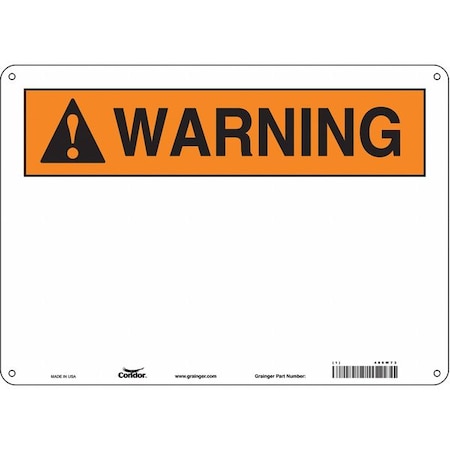 Condor Safety Sign, 14" W, 10" H, 0.032" Thickness 486W73