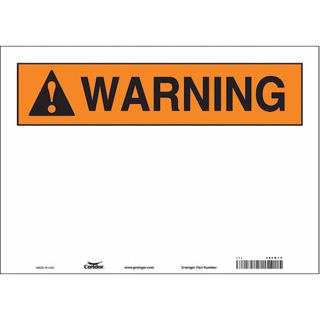 Condor Safety Sign, 14" W, 10" H, 0.004" Thickness 486W79
