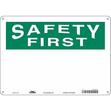 Condor Safety Sign, 10 in Height, 14 in Width, Aluminum, Horizontal Rectangle, English, 486W36 486W36