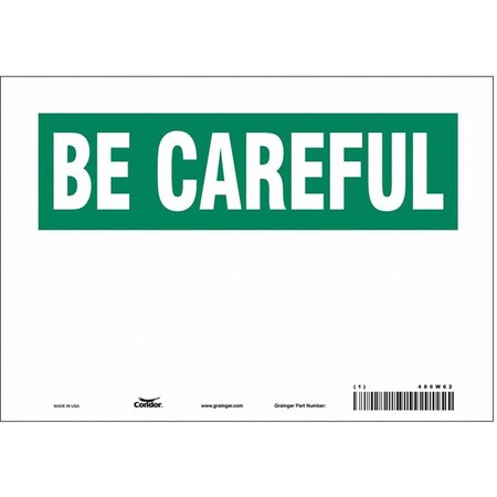 Condor Safety Sign, 10" W, 7" H, 0.004" Thickness 486W62