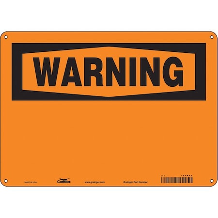 Condor Safety Sign, 14" W, 10" H, 0.032" Thickness 486W65