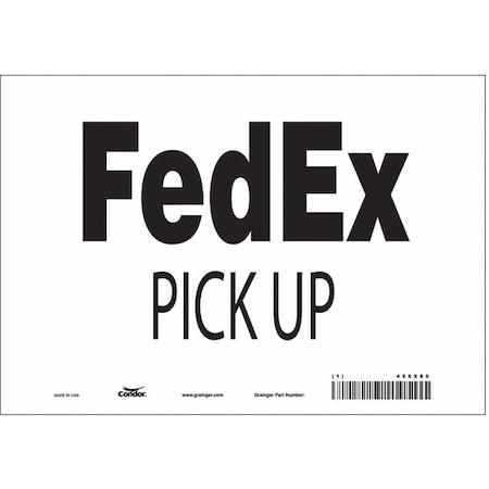 Condor Safety Sign, 7 in Height, 10 in Width, Vinyl, Vertical Rectangle, English, 486X80 486X80