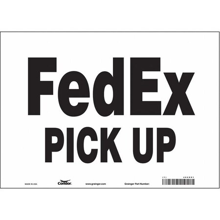 Condor Safety Sign, 10 in Height, 14 in Width, Vinyl, Horizontal Rectangle, English, 486X81 486X81