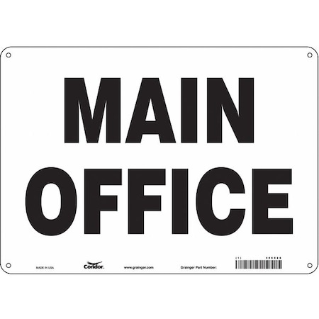 Condor Safety Sign, 10 in Height, 14 in Width, Polyethylene, Horizontal Rectangle, English, 486X86 486X86