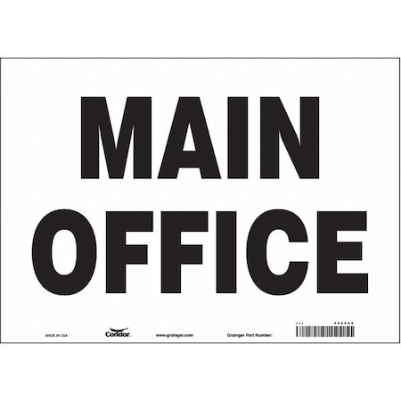 Condor Safety Sign, 10 in Height, 14 in Width, Vinyl, Horizontal Rectangle, English, 486X88 486X88