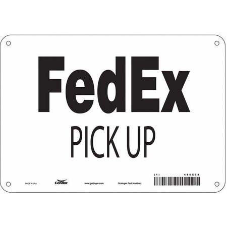 Condor Safety Sign, 7 in Height, 10 in Width, Polyethylene, Vertical Rectangle, English, 486X78 486X78