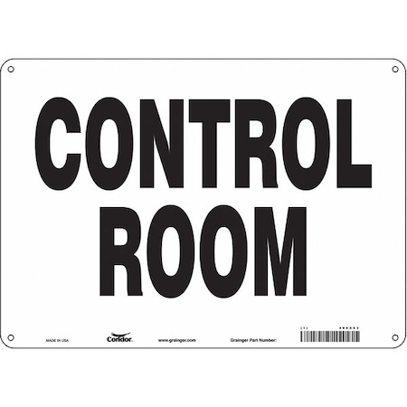 Condor CONTROL ROOM, 14 in W x 10 in H, Horizontal Rectangle, Aluminum, 486X63 486X63