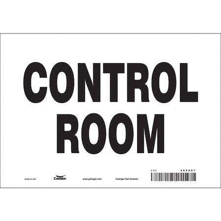 Condor CONTROL ROOM, 10 in W x 7 in H, Vertical Rectangle, Vinyl ...