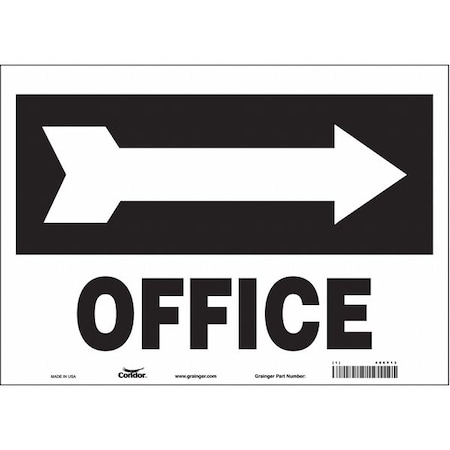 Condor OFFICE, 14 in W x 10 in H, Horizontal Rectangle, Vinyl, 486Y13 486Y13