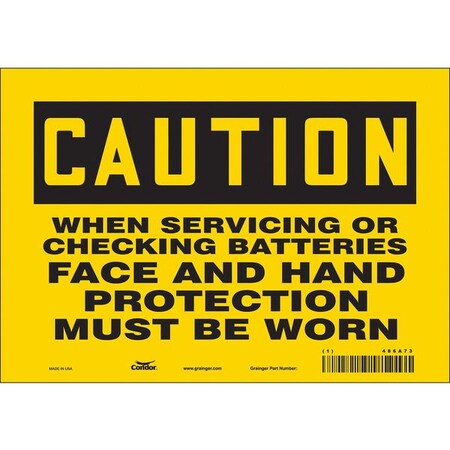Condor Chemical Sign, 7 in Height, 10 in Width, Vinyl, Vertical Rectangle, English 486A73