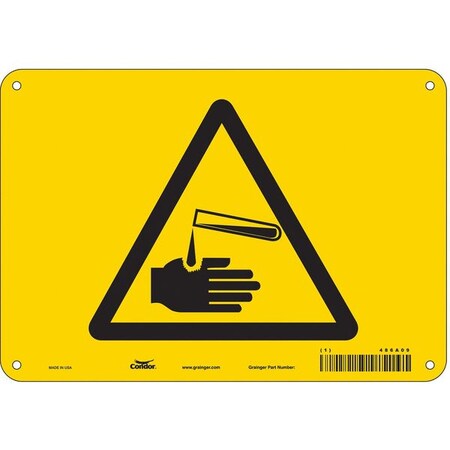 Condor Safety Sign, 7 in Height, 10 in Width, Aluminum, Vertical Rectangle, English, 486A09 486A09