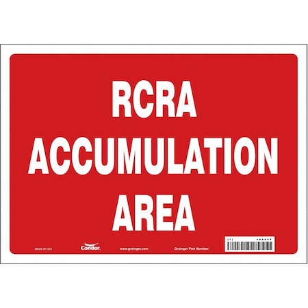 Condor Chemical Sign, 10 in H, 14 in W, Vinyl, Horizontal Rectangle, English, 486A50 486A50