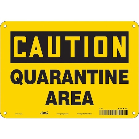 Condor Chemical Sign, 7 in H, 10 in W, Polyethylene, Vertical Rectangle, English, 486A59 486A59
